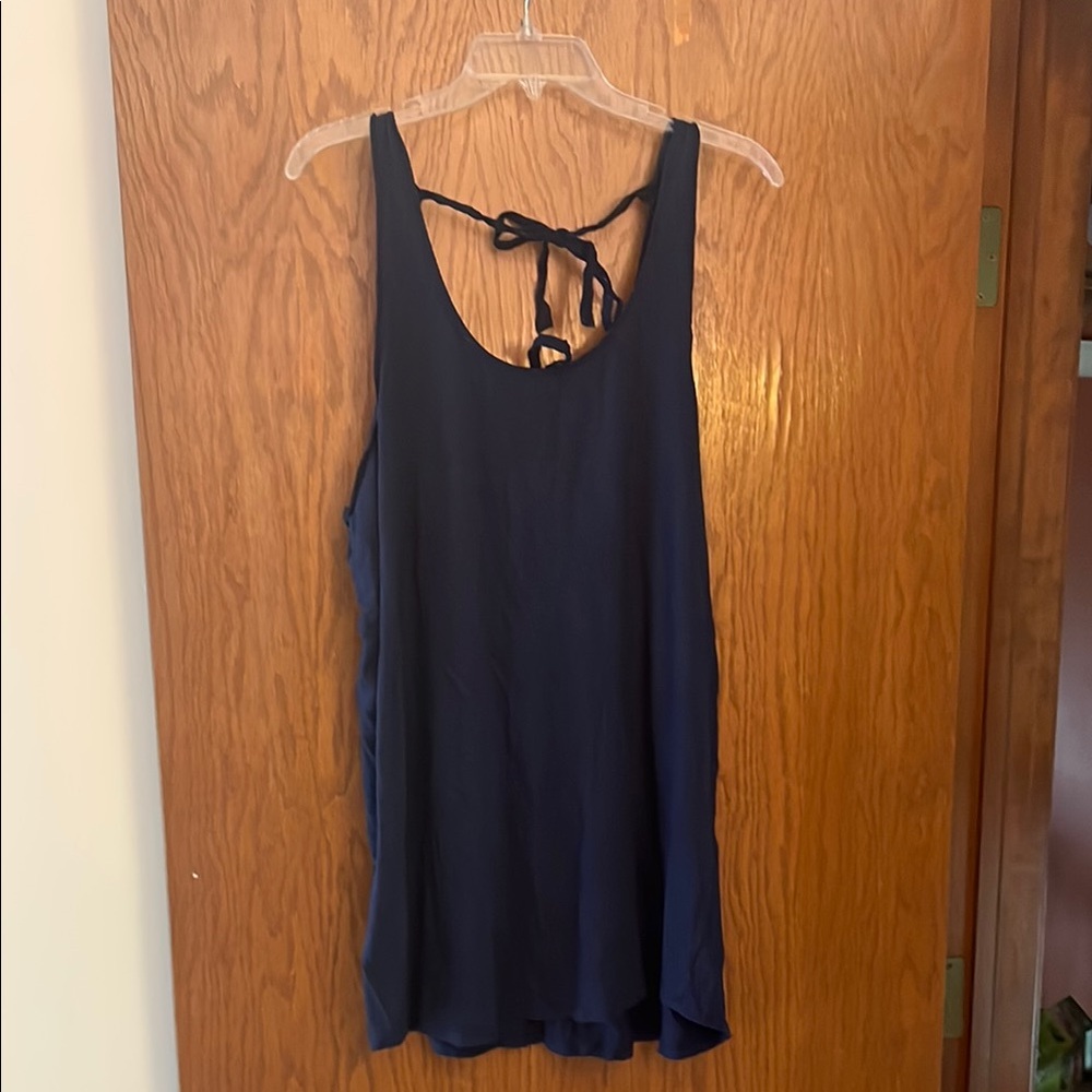 Victoria's Secret Blue Backless Tie Back Tank Nightgown